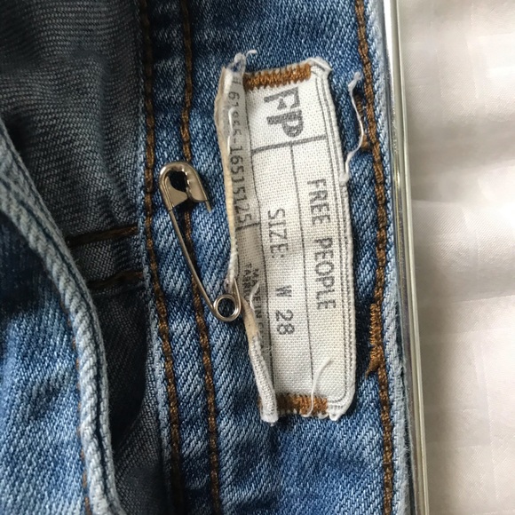 Free People Cropped and Distressed Jeans - Picture 3 of 4